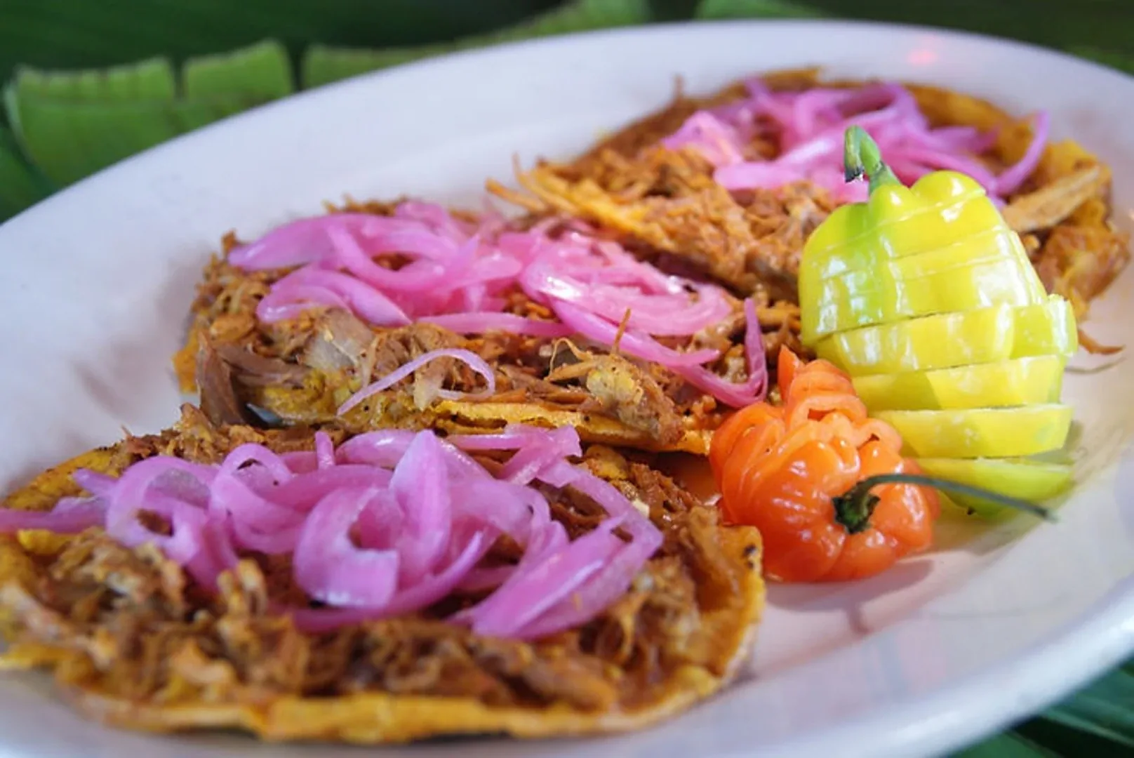 Campeche antojitos at a street stall