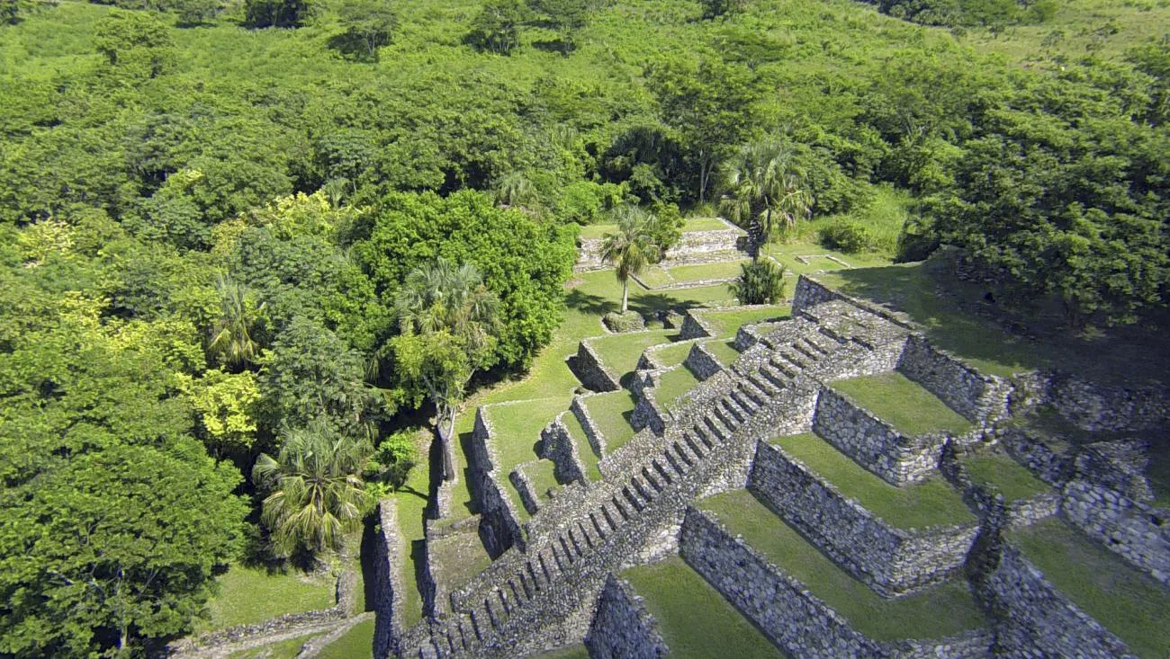 El Tigre archaeological site, identified as Itzamkanac, near Candelaria, Campeche