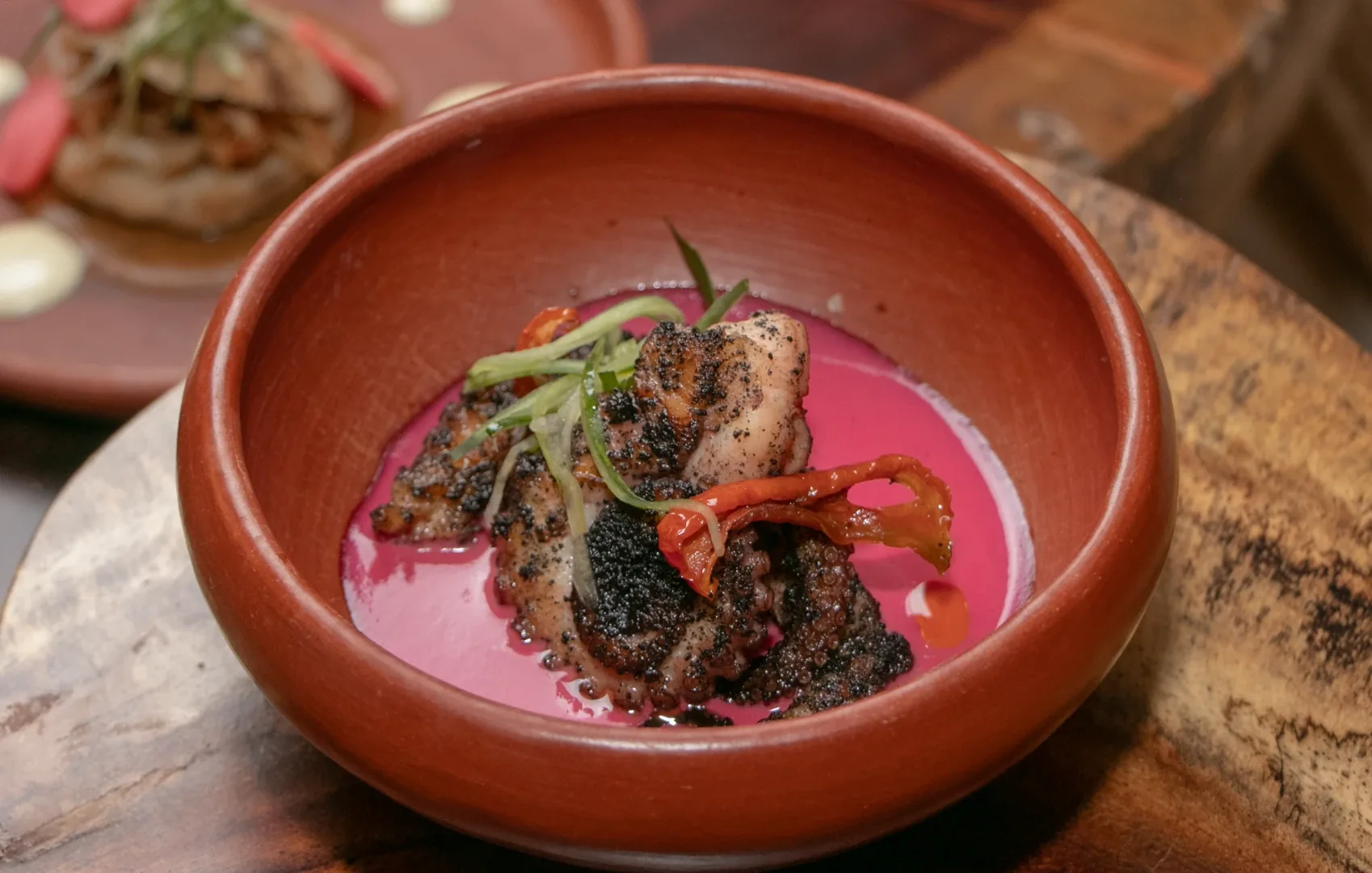 Plato de pulpo de la cocina campechana